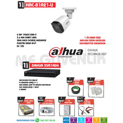 DAHUA B1A21U 1 Lİ GÜVENLİK KAMERA SETİ
