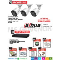 DAHUA B1A21U 3 LÜ GÜVENLİK KAMERA SETİ